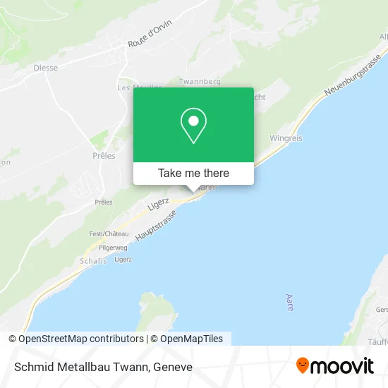 Schmid Metallbau Twann map