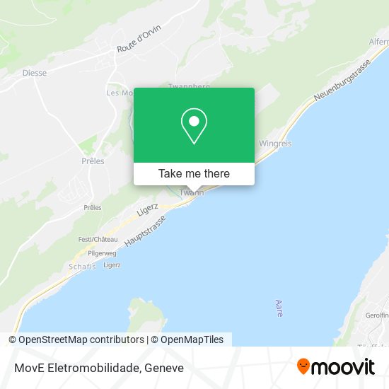MovE Eletromobilidade map