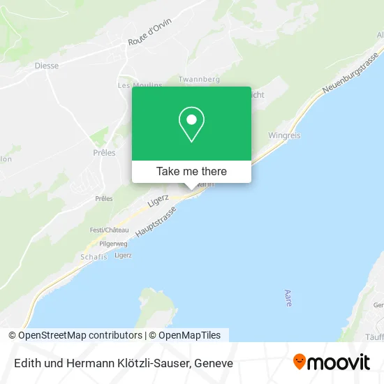 Edith und Hermann Klötzli-Sauser map