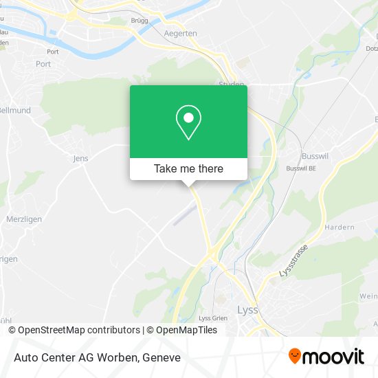 Auto Center AG Worben map