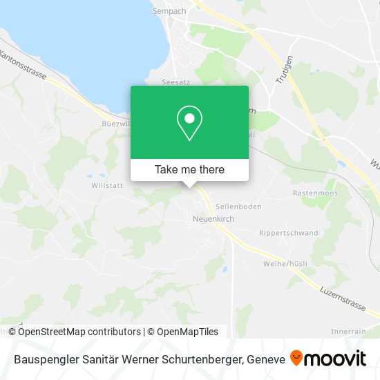 Bauspengler Sanitär Werner Schurtenberger map