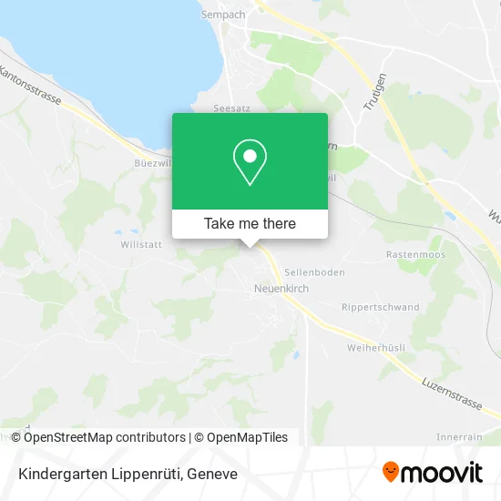 Kindergarten Lippenrüti map