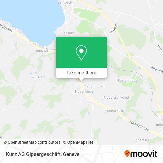 Kunz AG Gipsergeschäft map