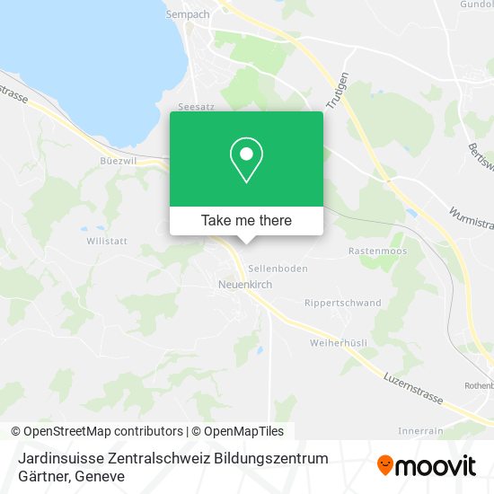 Jardinsuisse Zentralschweiz Bildungszentrum Gärtner map