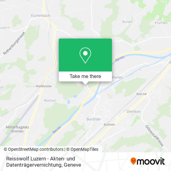 Reisswolf Luzern - Akten- und Datenträgervernichtung map