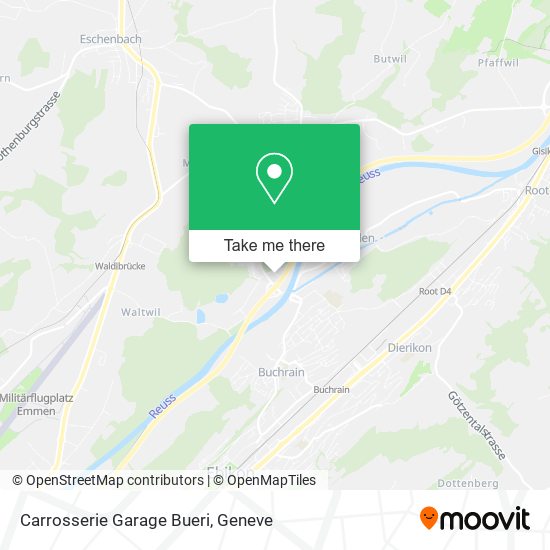 Carrosserie Garage Bueri map