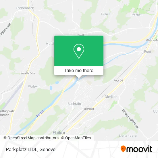 Parkplatz LIDL map