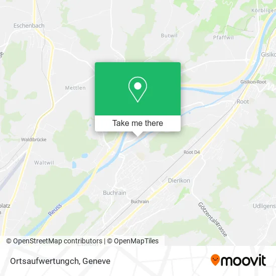Ortsaufwertungch map