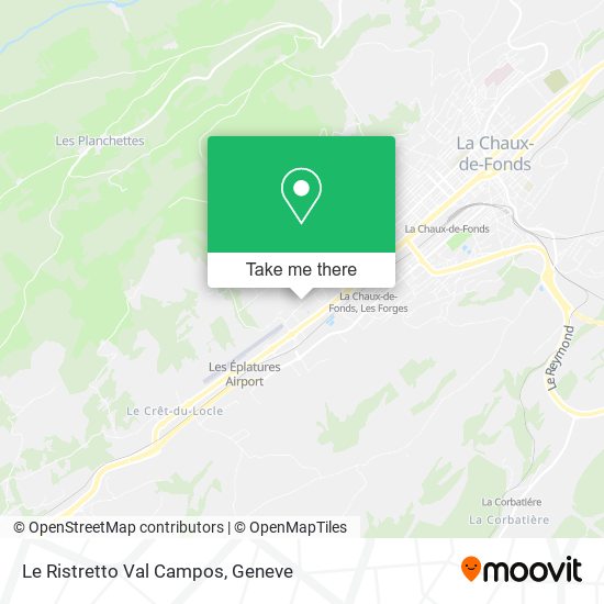 Le Ristretto Val Campos map