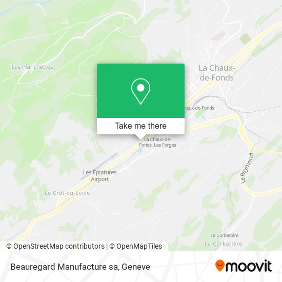Beauregard Manufacture sa map
