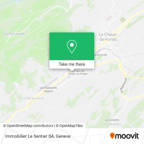 Immobilier Le Sentier SA map