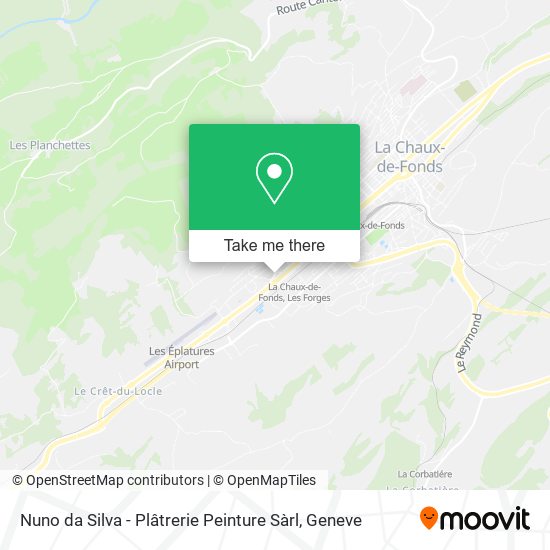 Nuno da Silva - Plâtrerie Peinture Sàrl map