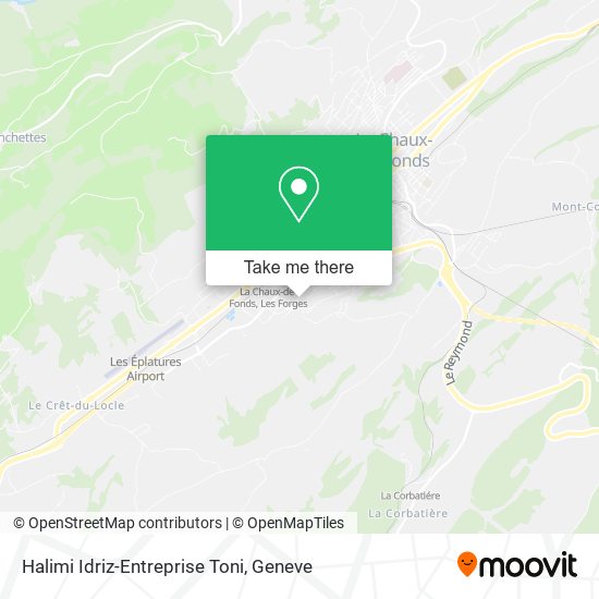 Halimi Idriz-Entreprise Toni map