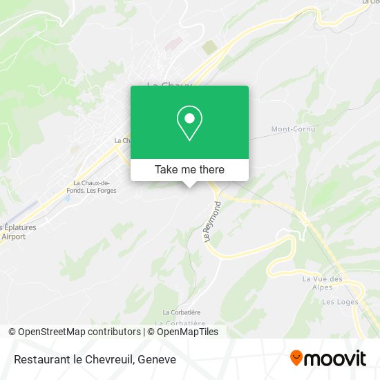 Restaurant le Chevreuil map