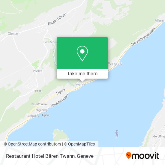 Restaurant Hotel Bären Twann map