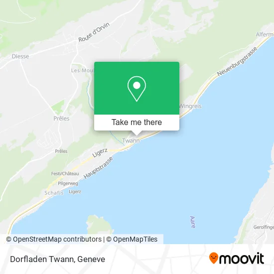 Dorfladen Twann map