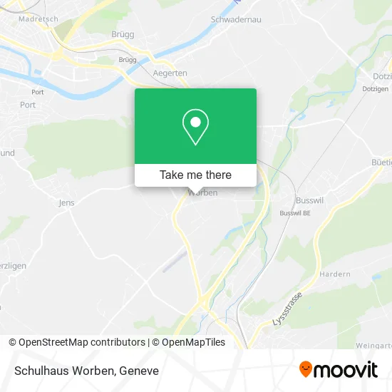 Schulhaus Worben map