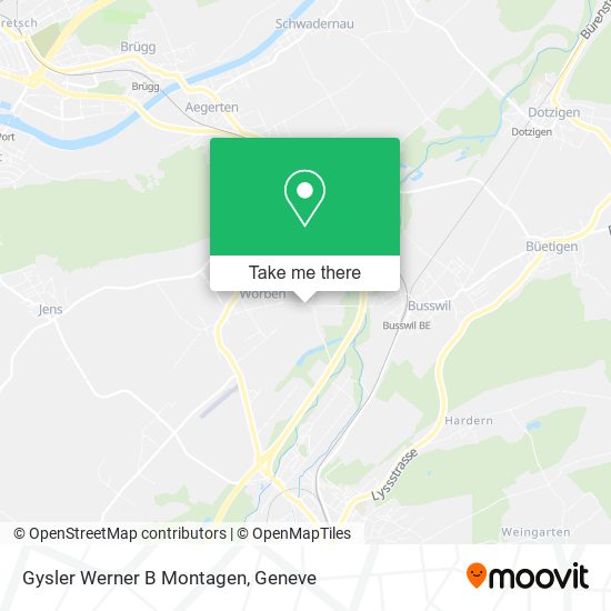 Gysler Werner B Montagen map