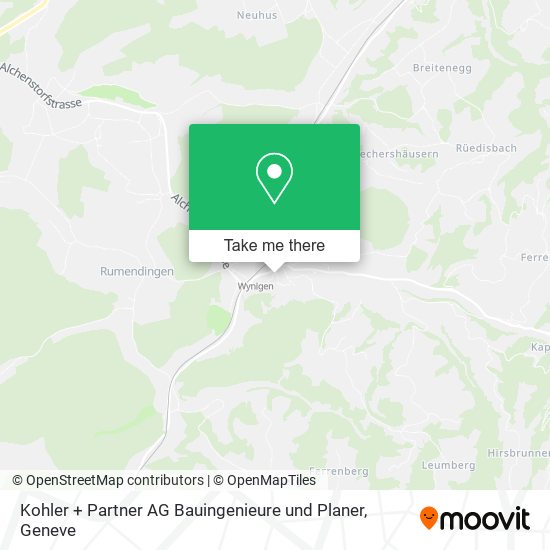 Kohler + Partner AG Bauingenieure und Planer map