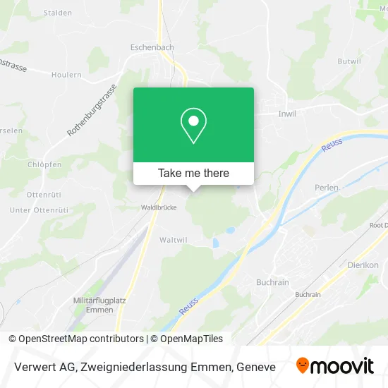 Verwert AG, Zweigniederlassung Emmen map