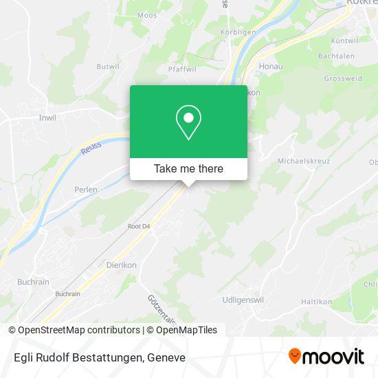 Egli Rudolf Bestattungen map