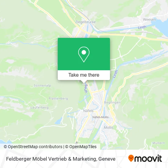 Feldberger Möbel Vertrieb & Marketing map