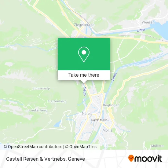 Castell Reisen & Vertriebs map