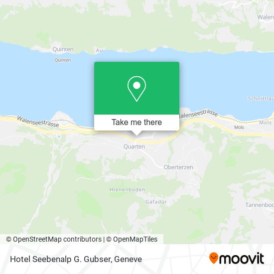 Hotel Seebenalp G. Gubser map