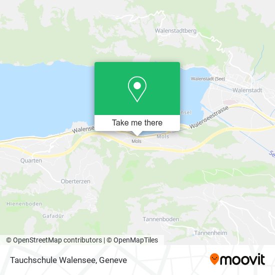 Tauchschule Walensee map