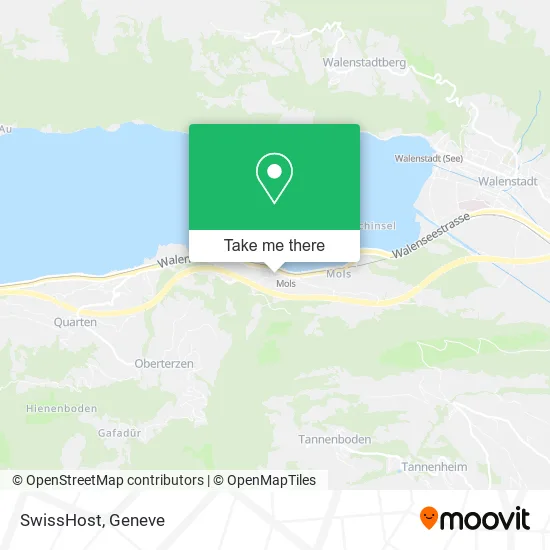 SwissHost map