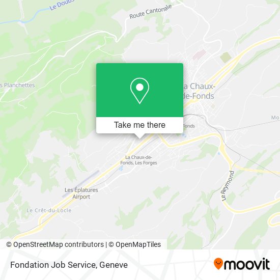 Fondation Job Service map
