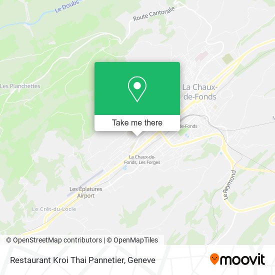 Restaurant Kroi Thai Pannetier map