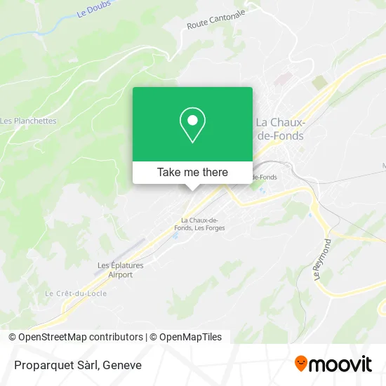Proparquet Sàrl map