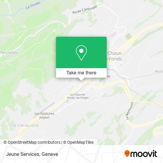 Jeune Services map