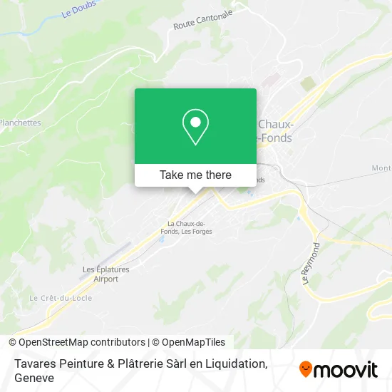 Tavares Peinture & Plâtrerie Sàrl en Liquidation map