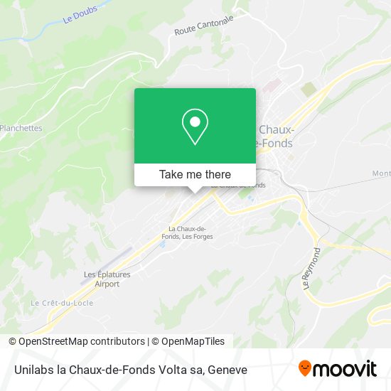 Unilabs la Chaux-de-Fonds Volta sa plan