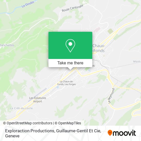 Exploraction Productions, Guillaume-Gentil Et Cie map