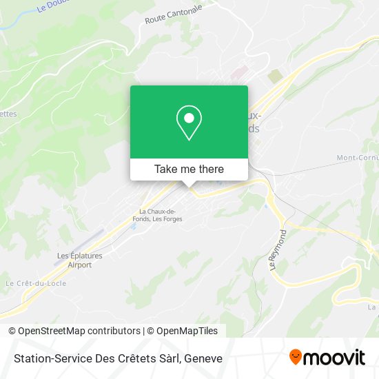 Station-Service Des Crêtets Sàrl map