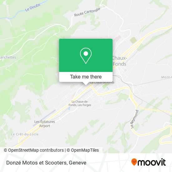Donzé Motos et Scooters map