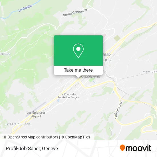 Profil-Job Saner map