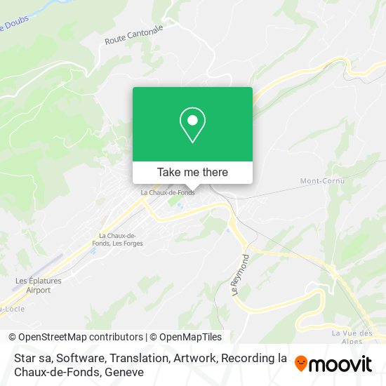 Star sa, Software, Translation, Artwork, Recording la Chaux-de-Fonds map