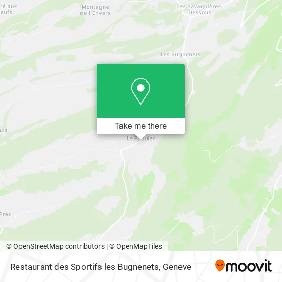 Restaurant des Sportifs les Bugnenets map