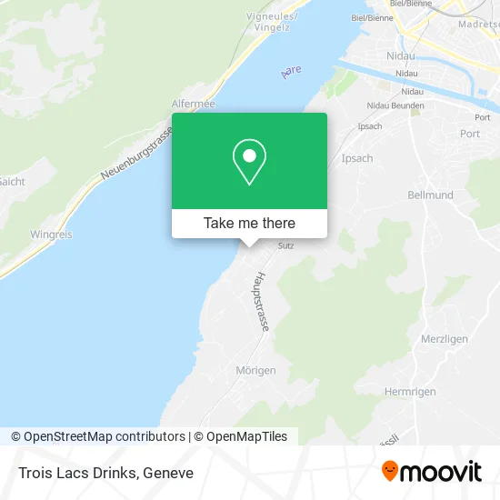 Trois Lacs Drinks map