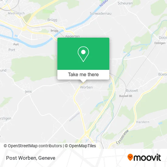 Post Worben map