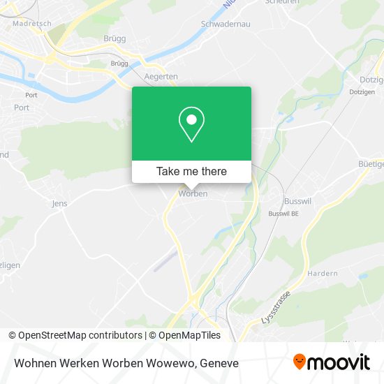 Wohnen Werken Worben Wowewo map