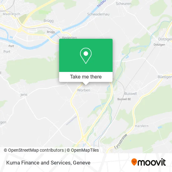 Kuma Finance and Services map