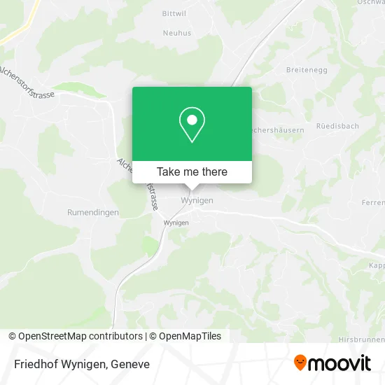 Friedhof Wynigen map