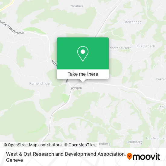 West & Ost Research and Developmend Association map