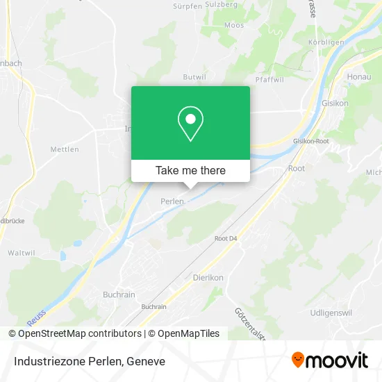 Industriezone Perlen map