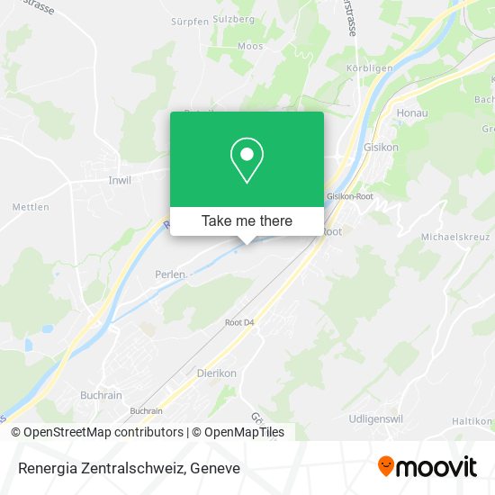 Renergia Zentralschweiz map